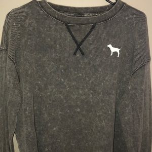 Victoria Secret Gray Cropped Shirt